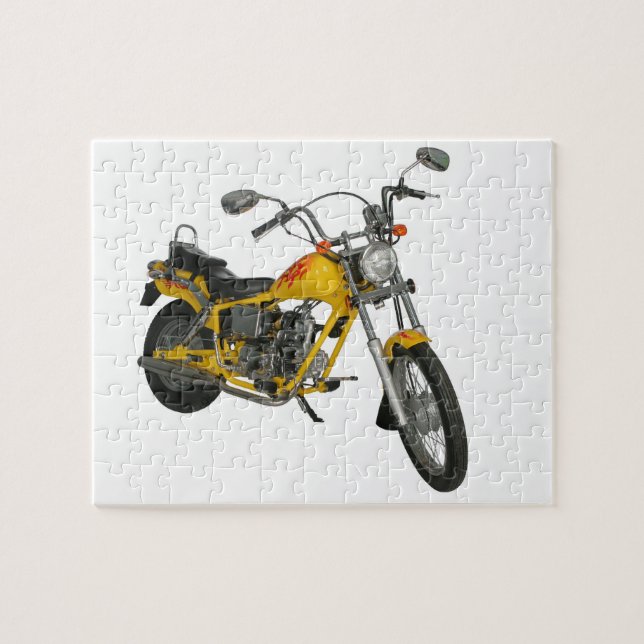 Puzzle Moto amarillo (Horizontal)