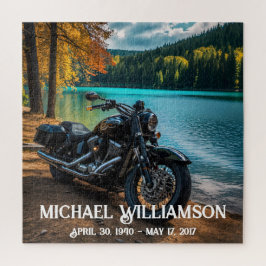 Puzzle Motocicleta cerca de la celebración de la vida por