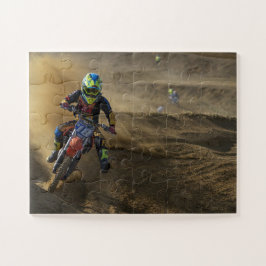 Puzzle Motocicleta de motocross extremo de motorsport
