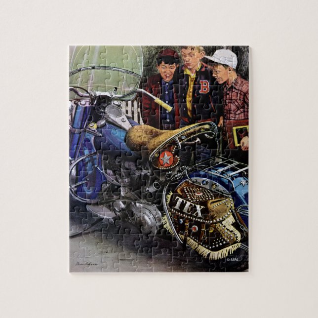 Puzzle Motocicleta de Tex (Vertical)