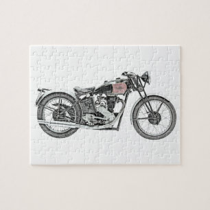 Puzzle Motocicleta Guerrera Excelsior 1938