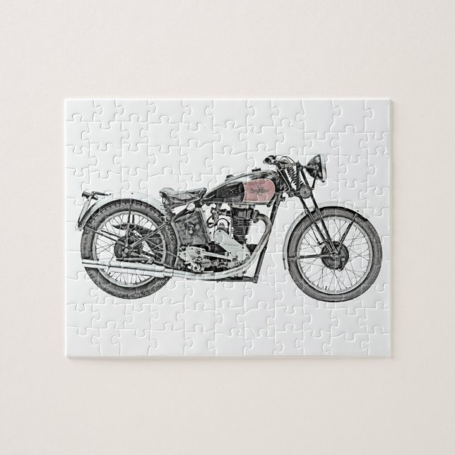 Puzzle Motocicleta Guerrera Excelsior 1938 (Horizontal)