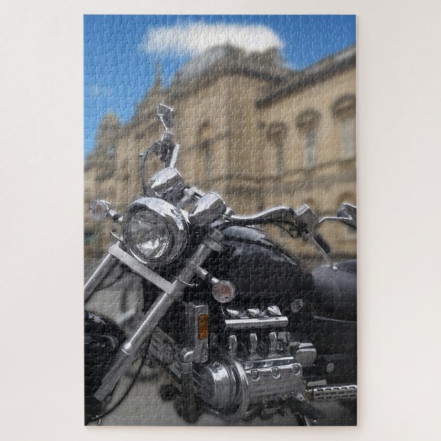 Puzzle Motocicleta personalizado en Bath, Inglaterra. (Vertical)