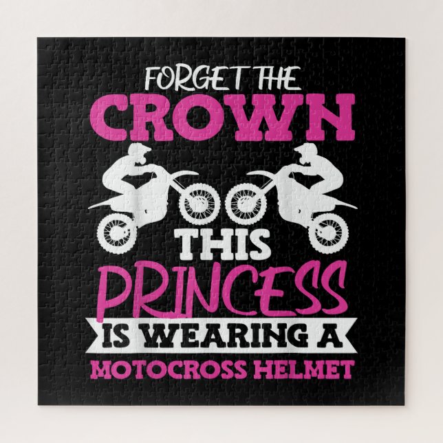 Puzzle Motocross Dirt Bike Chica (Vertical)