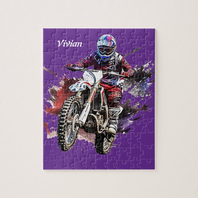 Puzzle motocross personalizado (Vertical)