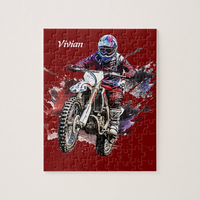 Puzzle motocross personalizado (Vertical)