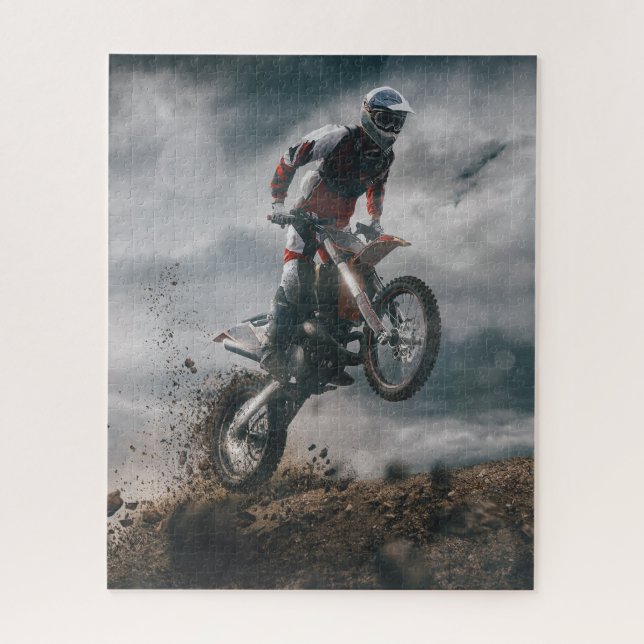 Puzzle Motocross rider (Vertical)