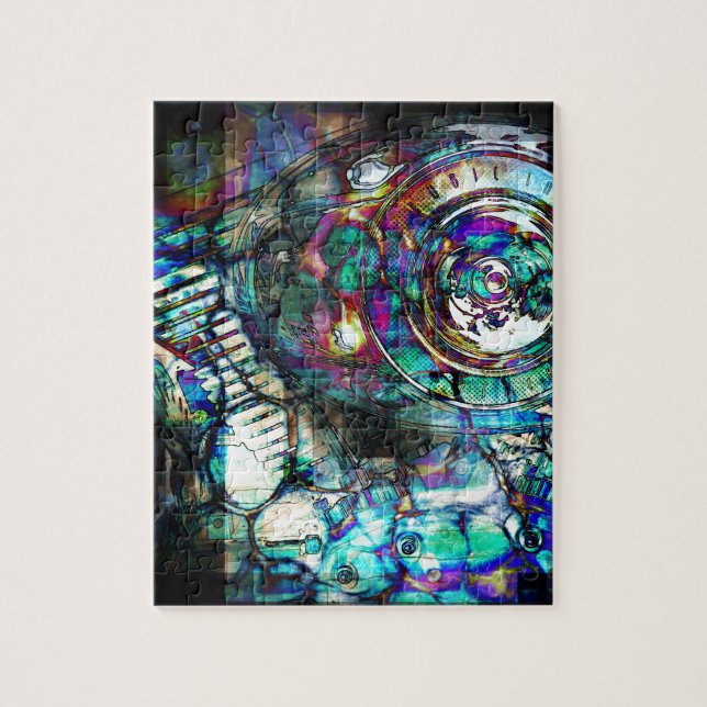 Puzzle Motor de motocicleta de gasolina (Vertical)