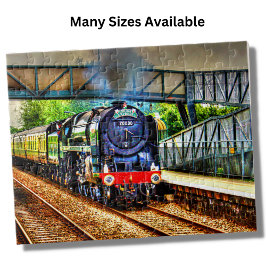 Puzzle Motor de trenes de vapor Locomotora Ferrocarril Ji