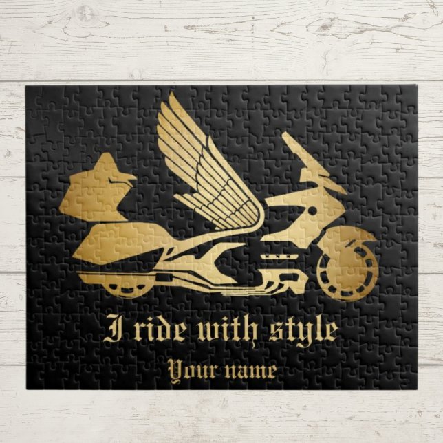 Puzzle Motorbike motorcycle biker goldwing  (Subido por el creador)