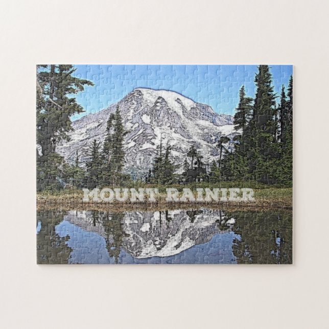 Puzzle Mount Rainier - Estado de Washington (Horizontal)
