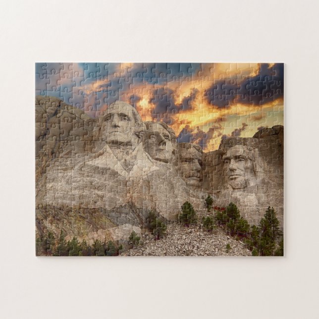 Puzzle Mount Rushmore Black Hills Dakota del Sur (Horizontal)