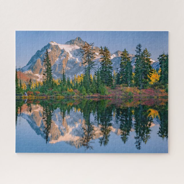 Puzzle Mount Shuksan mirrored in Reflection Lake (Horizontal)