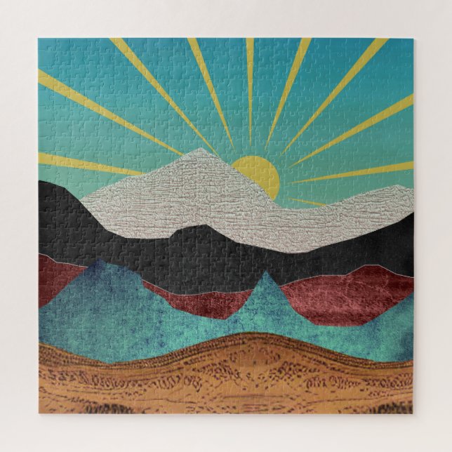 Puzzle Mountain Fantasy Sunrise (Vertical)