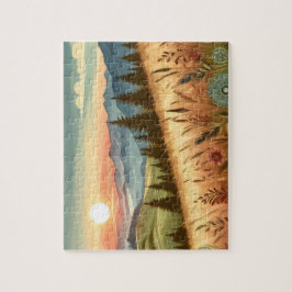 Puzzle Mountain Forest Hills Country Boho Nature