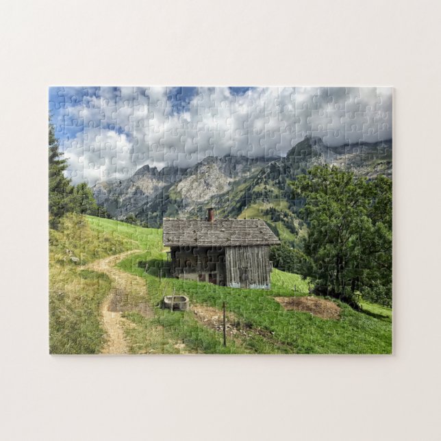 Puzzle Mountain Hut, Les Aravis, Alpes Franceses (Horizontal)