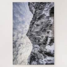 Mountain Levanta Vista De Nieve