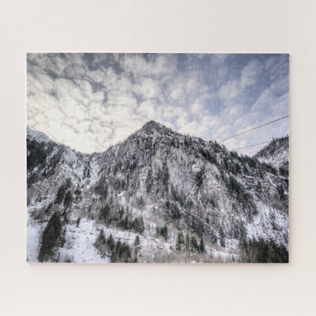 Puzzle Mountain Levanta Vista De Nieve (Horizontal)