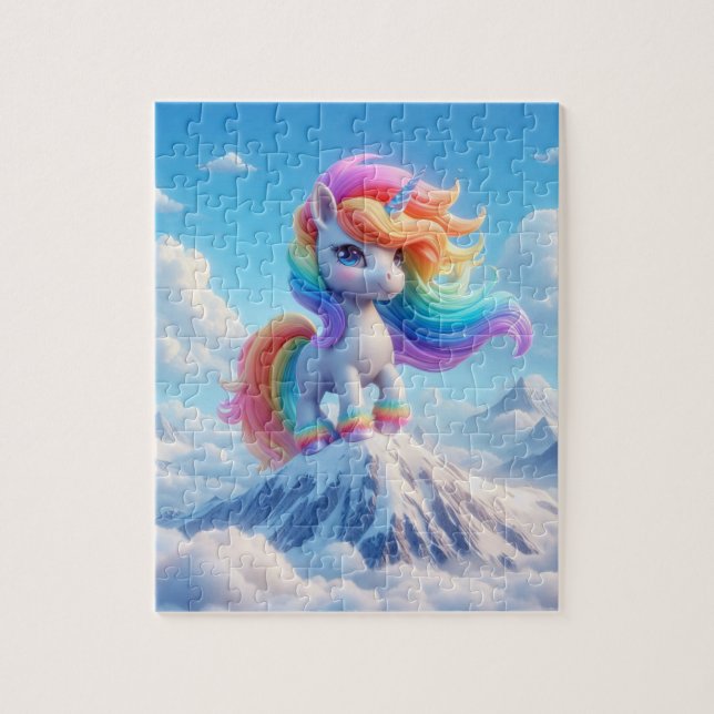 Puzzle Mountain Magic Rainbow Unicorn (Vertical)