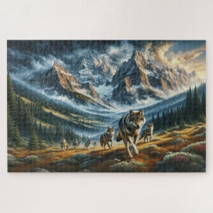 Puzzle Mountain Wolf Pack, familia Wolf, Wilderness
