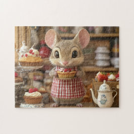 Puzzle Mouse Bakery Chef Tiny Tail Whimsical Kitchen