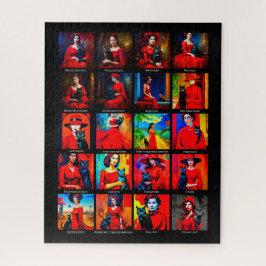 Puzzle Movimientos de arte de gatos negros con vestimenta