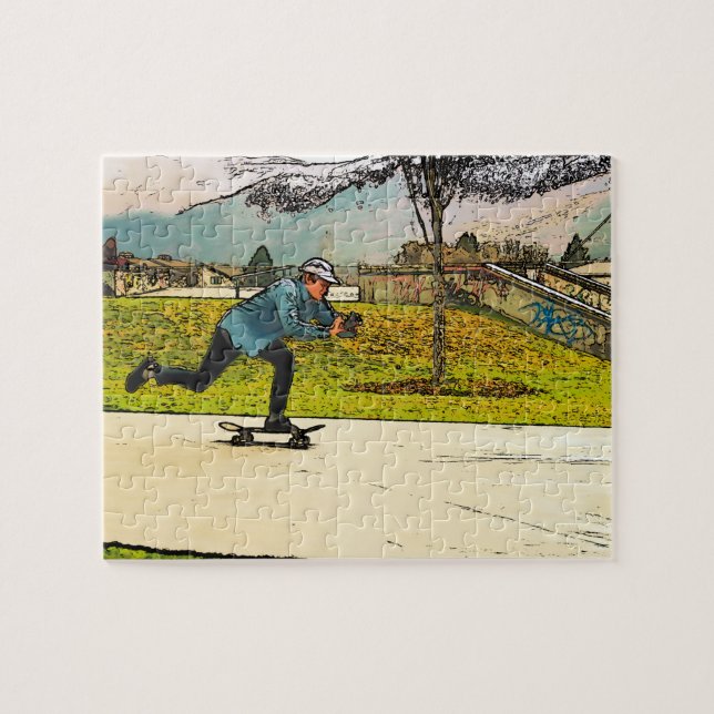 Puzzle Movimientos de películas - Skateboarder (Horizontal)