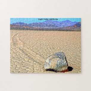 Puzzle Moving Stones Death Valley California. Jigsaw Puzz