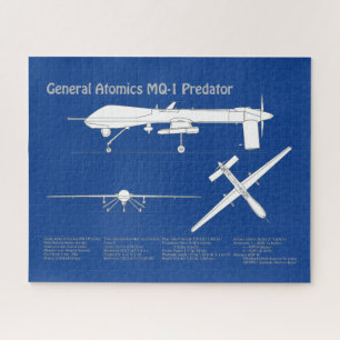 Puzzle MQ-1 Depredador UAV- Plano aéreo ABD