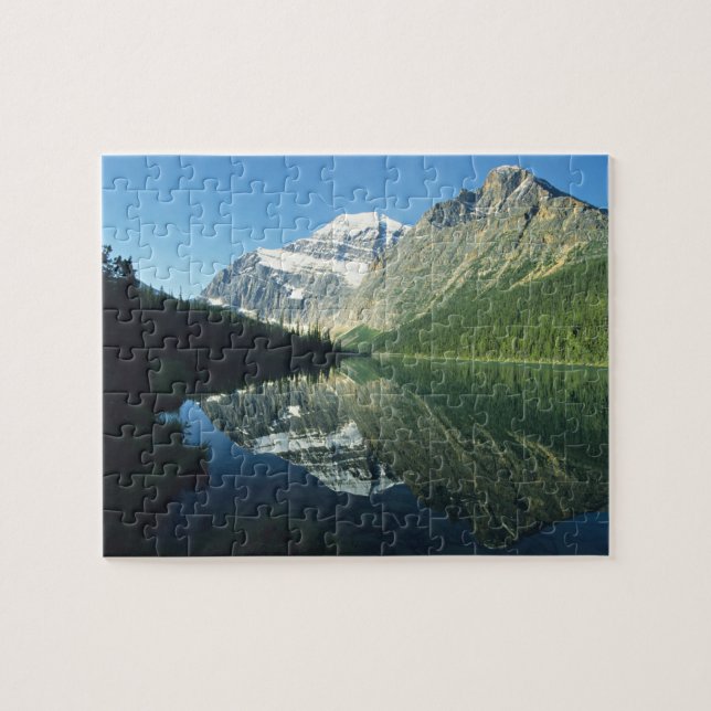 Puzzle Mt Edith Cavell en el lago Cavell, Jasper National (Horizontal)