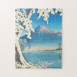 Puzzle Mt Fuji tras la nieve de Hasui Kawase