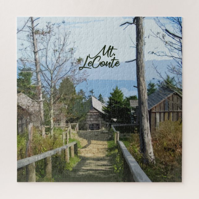 Puzzle Mt. LeConte Cabinas Rusticas en GSMNP (Vertical)