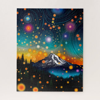 Puzzle Mt. Rainier Starry Sky