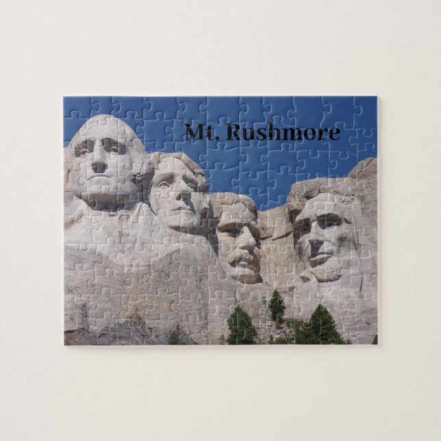 Puzzle Mt. Rushmore - una visión de cerca. (Horizontal)