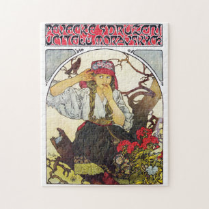 Puzzle Muchacha y Geranio, Mucha
