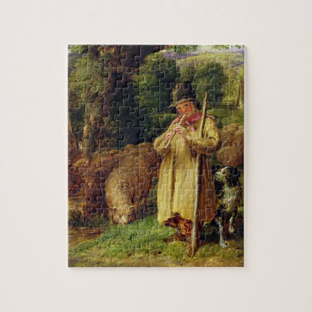 Puzzle Muchacho del pastor, 1831 (aceite en el panel) (Vertical)