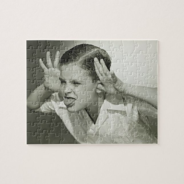 Puzzle Muchacho que hace la cara (Horizontal)