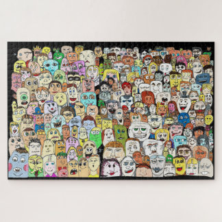 Puzzle Muchas caras de felicidad