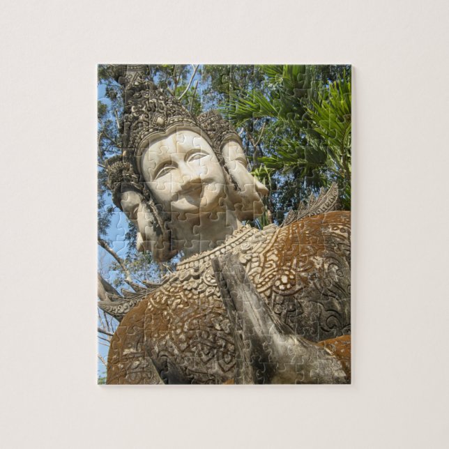 Puzzle Muchos Face Wai... Nong Khai, Isaan, Tailandia (Vertical)