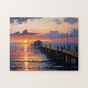 Puzzle Muelle De Madera En El Bella Artes Sunset