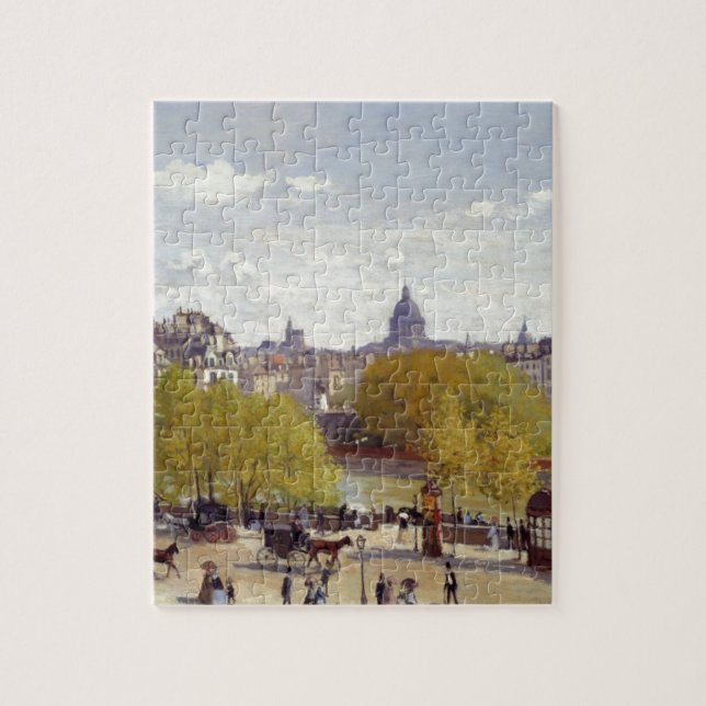 Puzzle Muelle del Louvre, París de Claude Monet (Vertical)