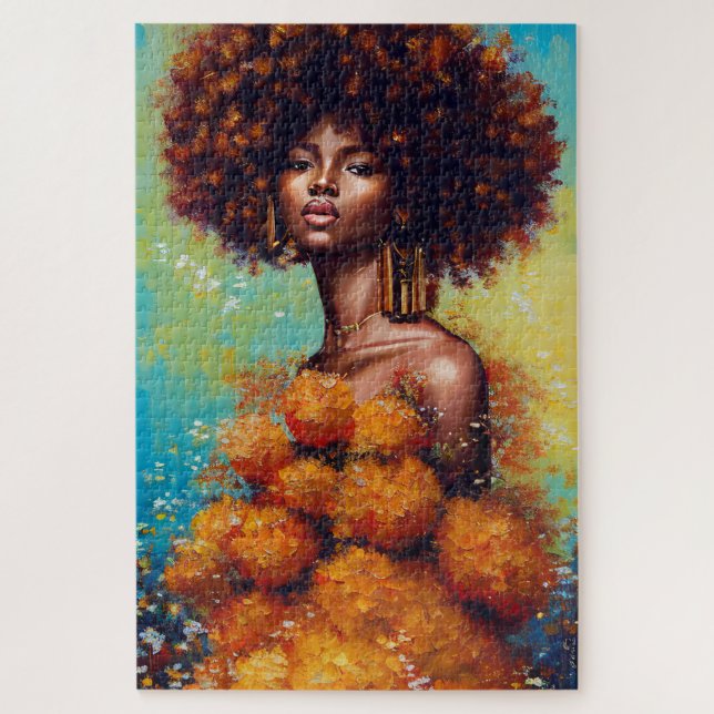 Puzzle Mujer africana hermosa (Vertical)
