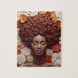 Puzzle Mujer afroamericana Reina negra Melanin Poppin