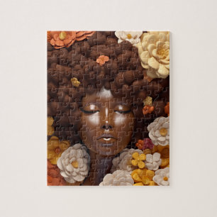 Puzzle Mujer afroamericana Reina negra Melanin Poppin