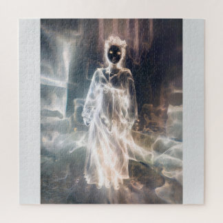Puzzle Mujer alienígena fantasmal en blanco y negro gótic