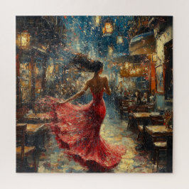 Puzzle Mujer Bailando de Rojo