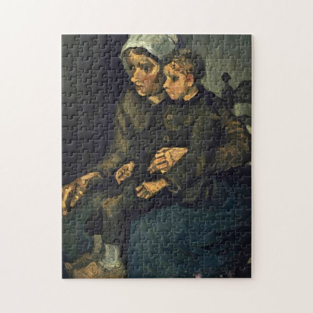 Puzzle Mujer campesina con hijo en su rapto, 1885 por Vin (Vertical)