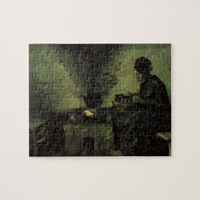 Puzzle Mujer campesina junto a la chimenea de Vincent van (Horizontal)