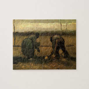 Puzzle Mujer campesina plantando patatas por Vincent van 