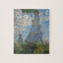 Mujer Claude Monet con sombrilla 1875